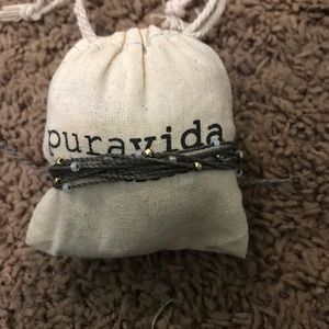 Grey beaded Pura vida bracelet